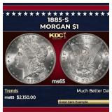 1885-s Morgan Dollar $1 ms65 SEGS