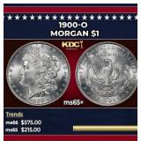 1900-o Morgan Dollar $1 Grades ms65+