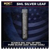 Scarce 5ml Vial of 100% Pure Silver Leaf. Wow! Coo
