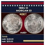 1884-o Morgan Dollar $1 Grades ms65+