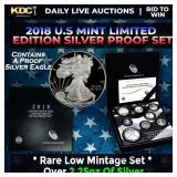 RARE 2018 United States Mint Limited Edition Silve