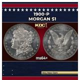 1900-p Morgan Dollar $1 Grades ms64+