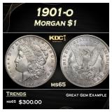 1901-o Morgan Dollar $1 Grades ms65