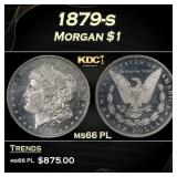 1879-s Morgan Dollar $1 Grades ms66 PL