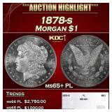 1878-s Morgan Dollar $1 ms65+ PL SEGS