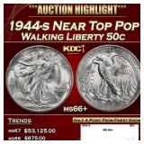 1944-s Walking Liberty Half Dollar Near Top Pop 50