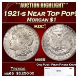 1921-s Morgan Dollar Near Top Pop! $1 ms66 SEGS