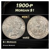 1900-p Morgan Dollar $1 Grades ms62
