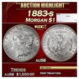 1883-s Morgan Dollar $1 au58 SEGS