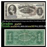 1886 Rosecrans/Nebeker FR-220 $1 large size Silver