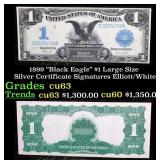 1899 $1 large size Silver Certificate "Black Eagle