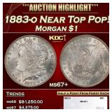 1883-o Morgan Dollar Near Top Pop! $1 ms67+ SEGS