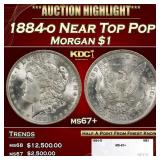 1884-o Morgan Dollar Near Top Pop $1 ms67+ SEGS