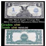1899 $1 large size Silver Certificate "Black Eagle