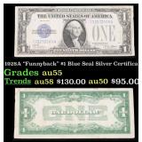 1928A $1 Blue Seal Silver Certificate "Funnyback"