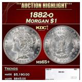 1882-o Morgan Dollar $1 ms65+ SEGS