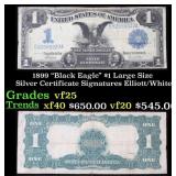 1899 $1 large size Silver Certificate "Black Eagle