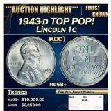 1943-d Lincoln Cent TOP POP! 1c ms68+ SEGS