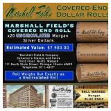 MARSHALL FIELDS RARE UNC BLUE Lvl 20 Coin Morgan R