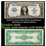 1923 $1 large size Silver Certificate Grades Selec