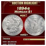 1894-s Morgan Dollar $1 ms62+ USCG