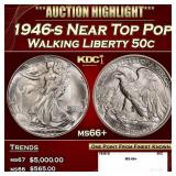 1946-s Walking Liberty Half Dollar Near Top Pop 50