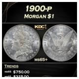 1900-p Morgan Dollar $1 Grades ms65+
