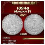1894-s Morgan Dollar $1 ms62+ USCG