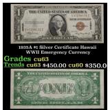 1935A $1 Silver Certificate Hawaii WWII Emergency