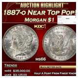 1887-o Morgan Dollar Near Top Pop! $1 ms66 SEGS