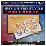 1957 United States Mint Silver Proof Set In Origin