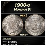 1900-o Morgan Dollar $1 Grades ms65+