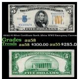 1934A $5 Silver Certificate North Africa WWII Emer