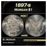 1897-s Morgan Dollar $1 Grades ms62