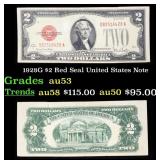 1928G $2 Red Seal United States Note Grades Select