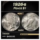 1926-s Peace Dollar $1 Grades ms64