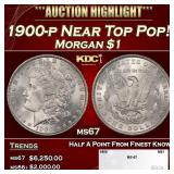1900-p Morgan Dollar Near Top Pop! $1 ms67 SEGS