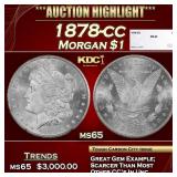 1878-cc Morgan Dollar $1 ms65 SEGS