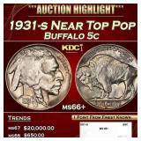 1931-s Buffalo Nickel Near Top Pop 5c ms66+ SEGS