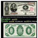 1891 Tillman/Morgan $1 Treasury Note Grades Select