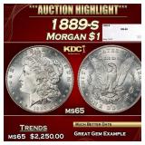 1889-s Morgan Dollar $1 ms65 SEGS