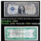 1928B $1 Blue Seal Silver Certificate "Funnyback"