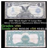 1899 $1 large size Silver Certificate "Black Eagle