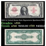 1923 Speelman/White $1 United States Note Grades v