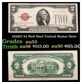1928G $2 Red Seal United States Note Grades Select
