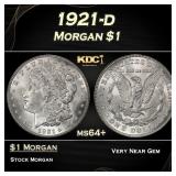 1921-d Morgan Dollar $1 Grades ms64+