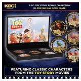 5 Coin Toy Story Gold Plated Round Collection In C