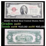 1928G $2 Red Seal United States Note Grades Select