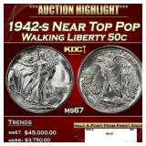 1942-s Walking Liberty Half Dollar Near Top Pop 50