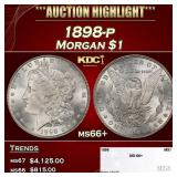 1898-p Morgan Dollar $1 ms66+ SEGS